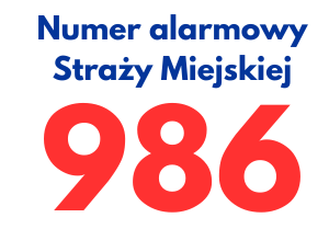Numer alarmowy Straży Miejskiej 986